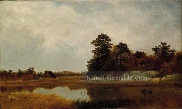 landschaft - Oktober in den Sümpfen Seestück John Frederick Kensett Landschaft Strom